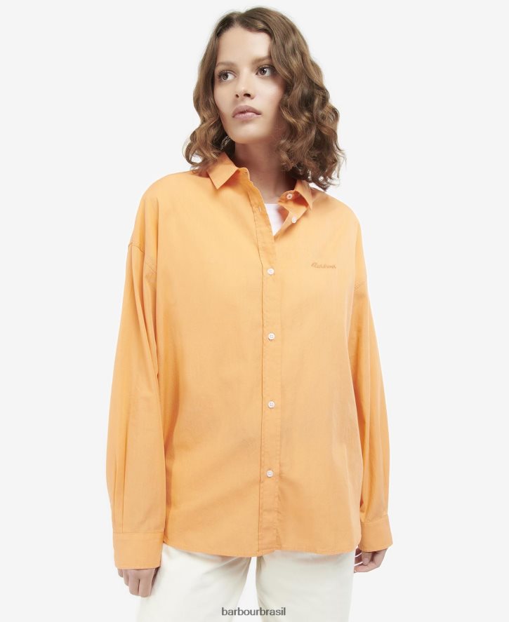 roupas Barbour camisa de verão kenmore rosa clássico mulheres NH44421632