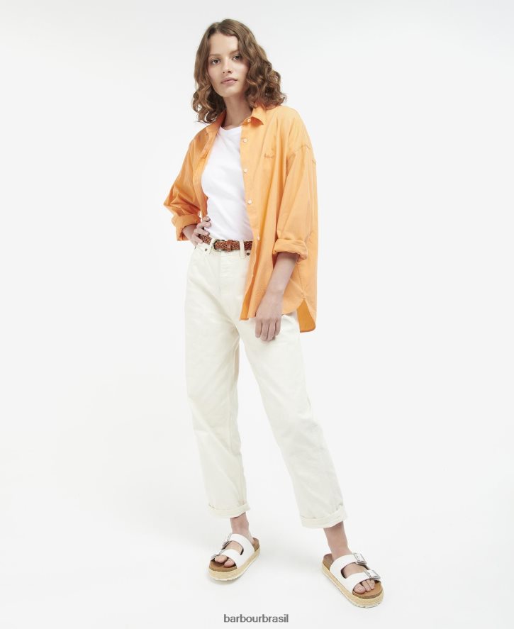 roupas Barbour camisa de verão kenmore rosa clássico mulheres NH44421632