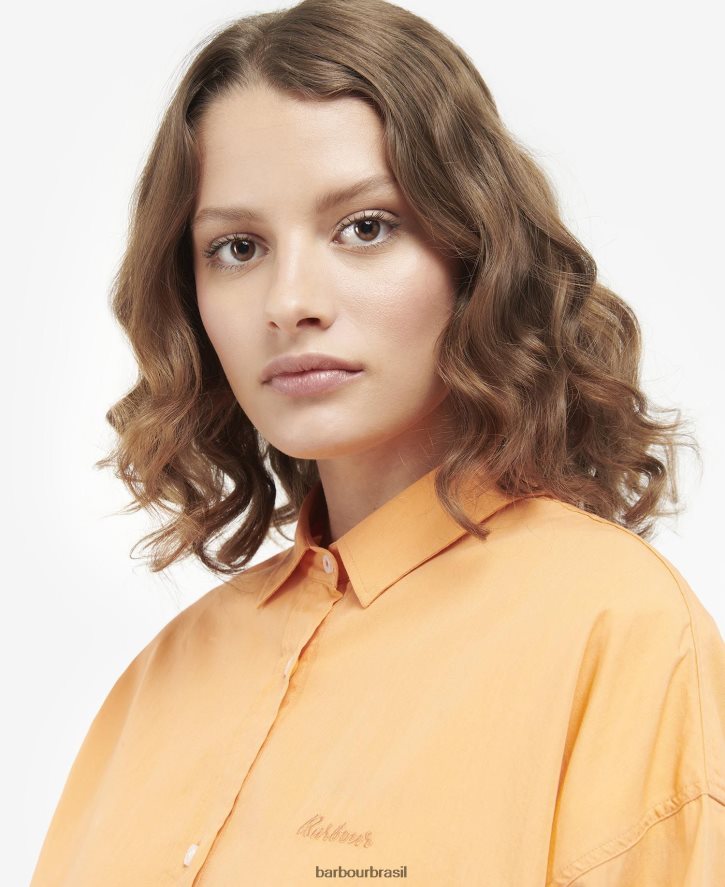 roupas Barbour camisa de verão kenmore rosa clássico mulheres NH44421632