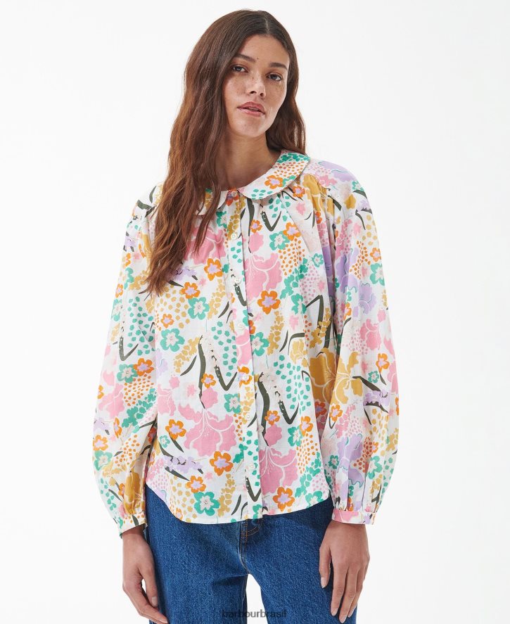 roupas Barbour camisa delphinium clássico multi mulheres NH44421624