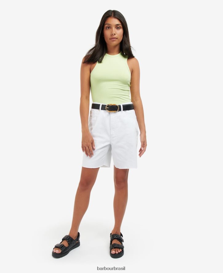 roupas Barbour bermuda galica branco clássico mulheres NH44421788
