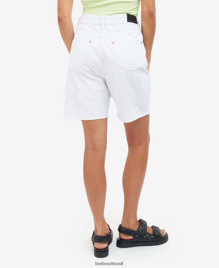 roupas Barbour bermuda galica branco clássico mulheres NH44421788