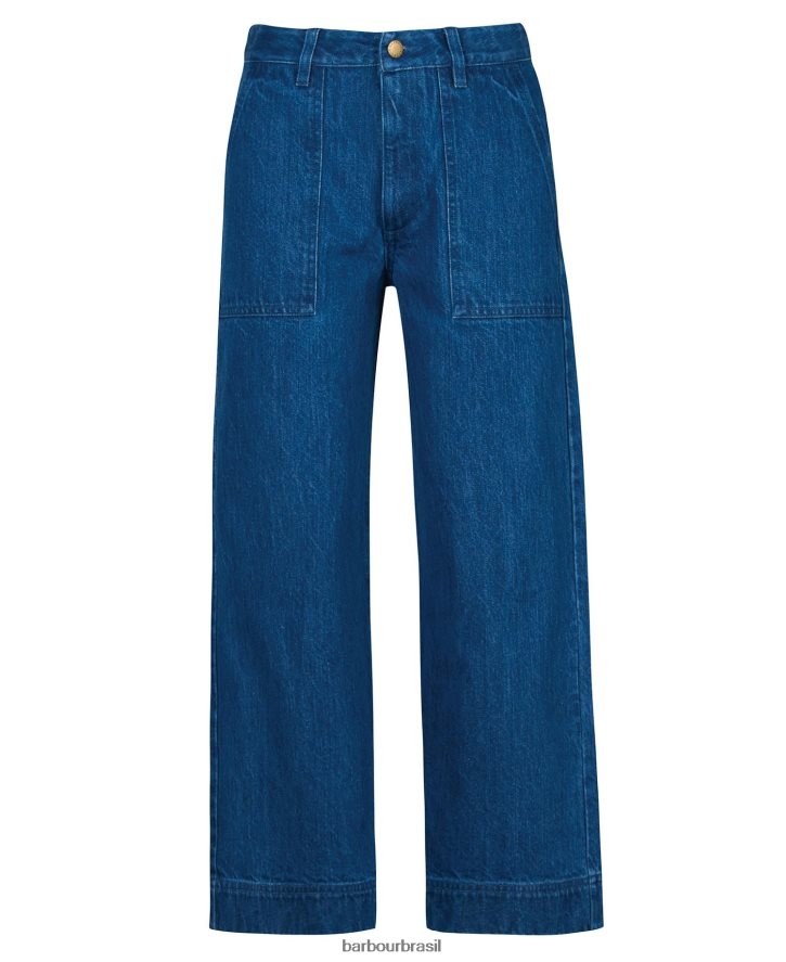 roupas Barbour calça jeans Southport cru mulheres NH44421770