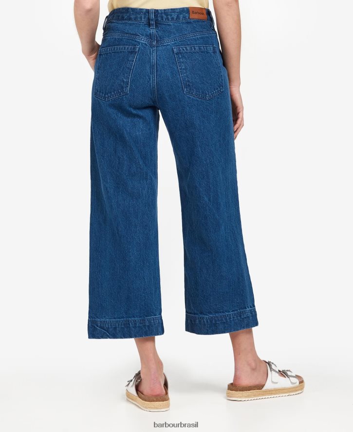 roupas Barbour calça jeans Southport cru mulheres NH44421770