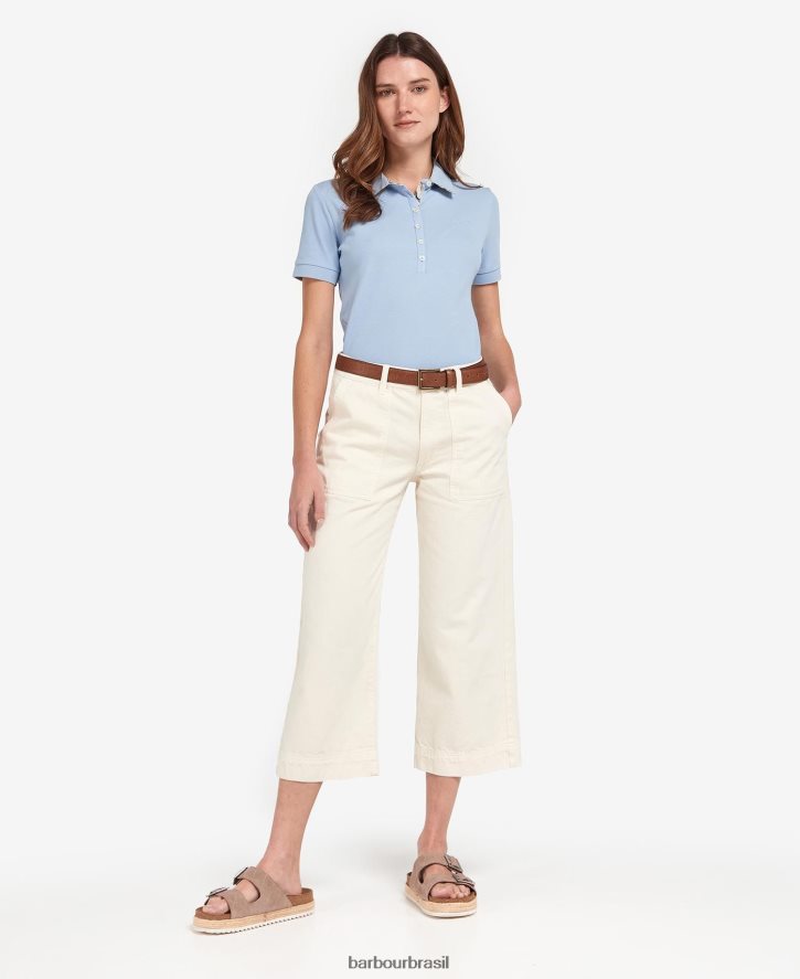 roupas Barbour calça jeans Southport cru mulheres NH44421773