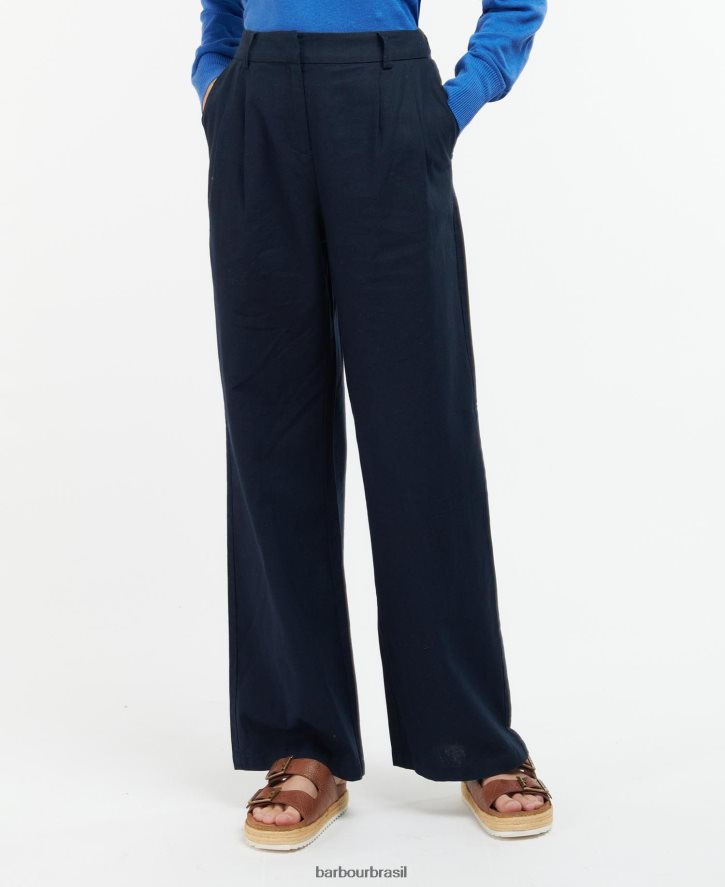 roupas Barbour calça somerland baunilha mulheres NH44421800