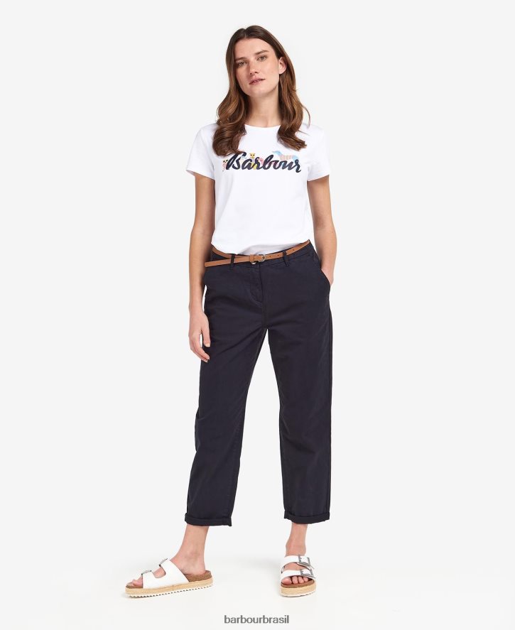 roupas Barbour chino essencial marinho clássico mulheres NH44421805