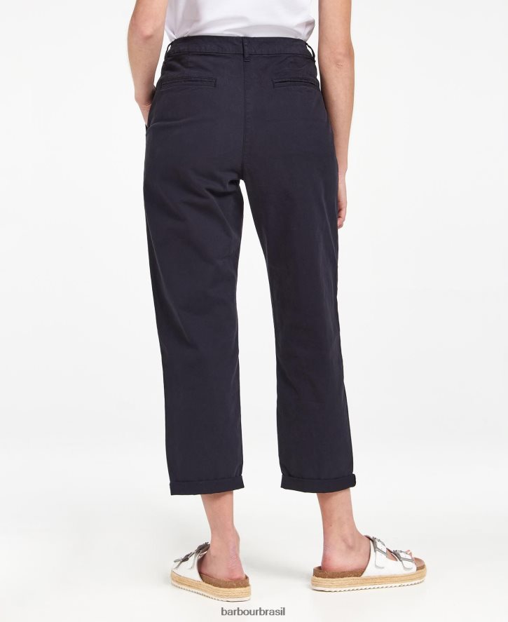 roupas Barbour chino essencial marinho clássico mulheres NH44421805