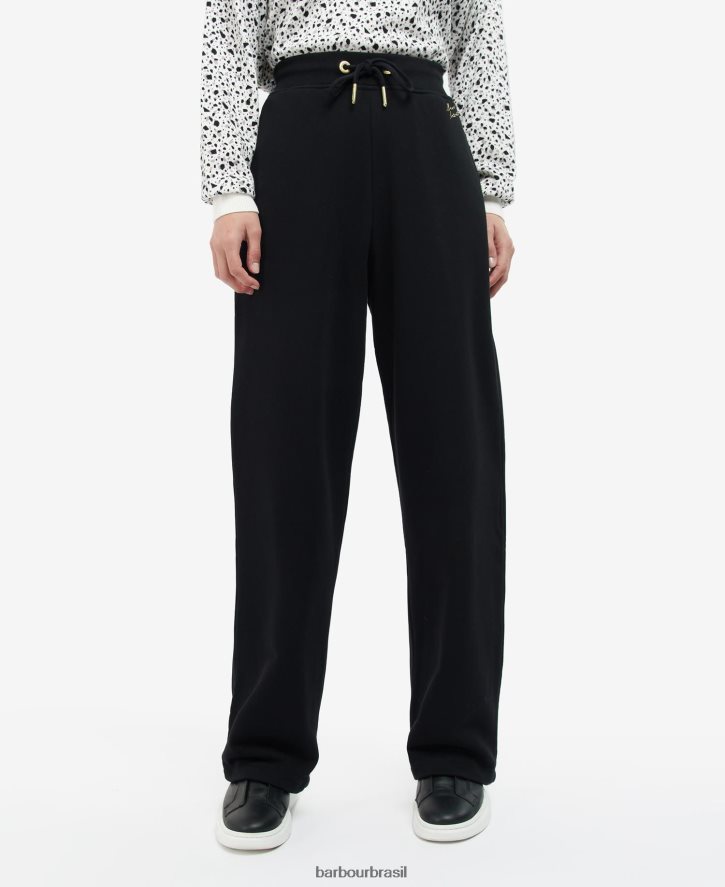 roupas Barbour corredores paralelos preto clássico mulheres NH44421791