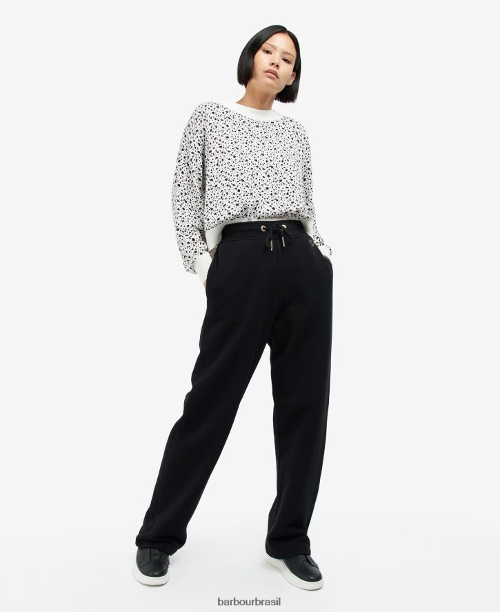 roupas Barbour corredores paralelos preto clássico mulheres NH44421791