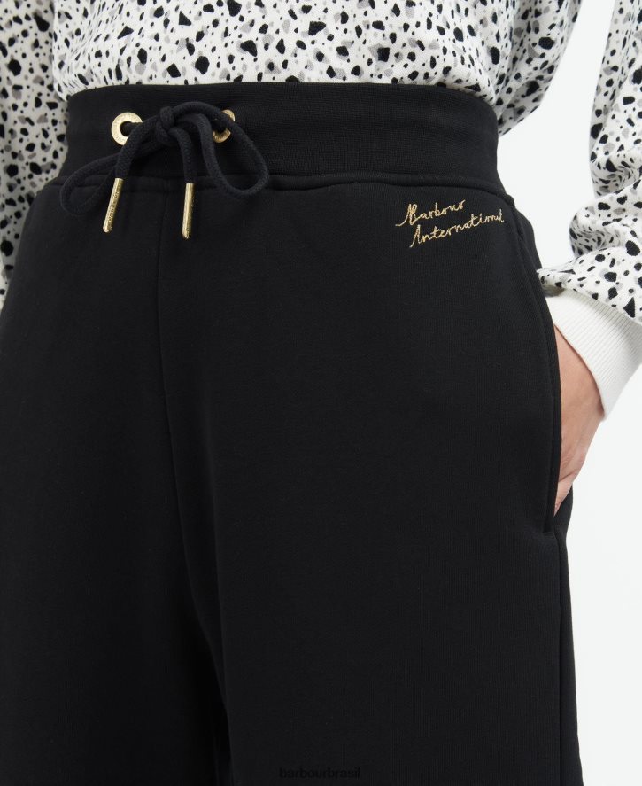 roupas Barbour corredores paralelos preto clássico mulheres NH44421791