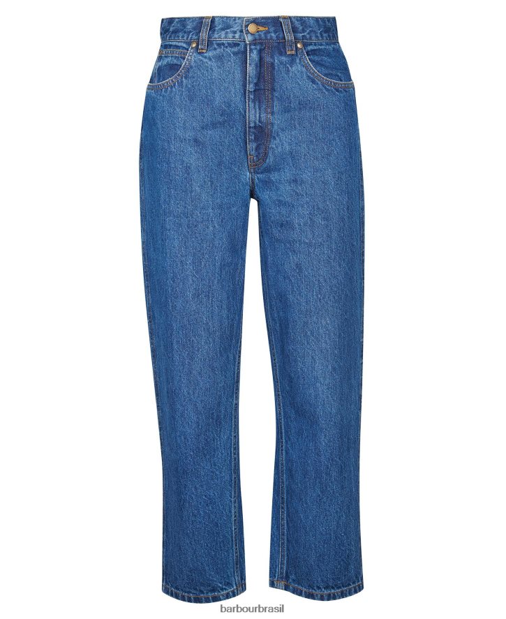roupas Barbour jeans de perna de barril westbury cru mulheres NH44421779