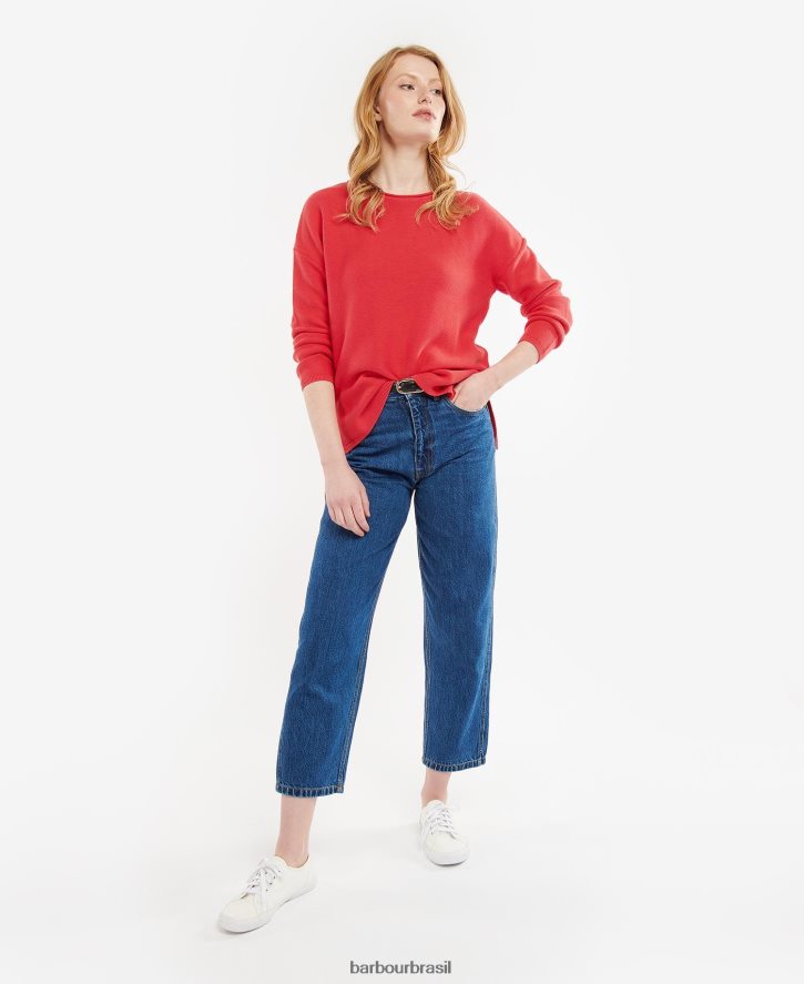 roupas Barbour jeans de perna de barril westbury cru mulheres NH44421779