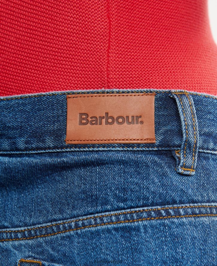 roupas Barbour jeans de perna de barril westbury cru mulheres NH44421779