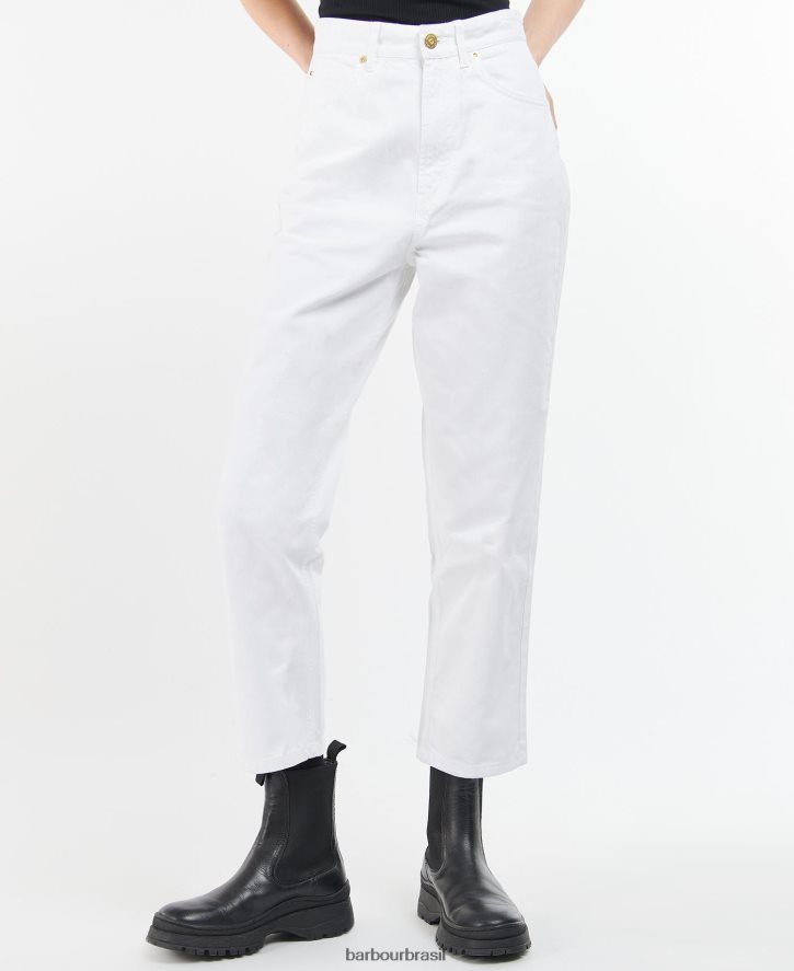 roupas Barbour jeans garcia cintura alta preto mulheres NH44421792