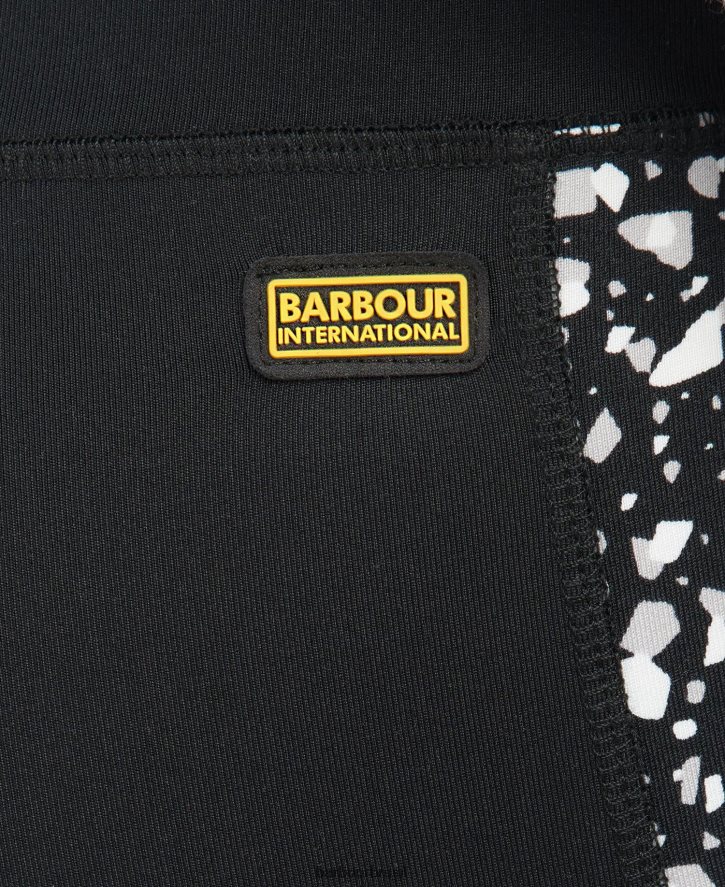 roupas Barbour legging pavilhão preto/multi mulheres NH44421809