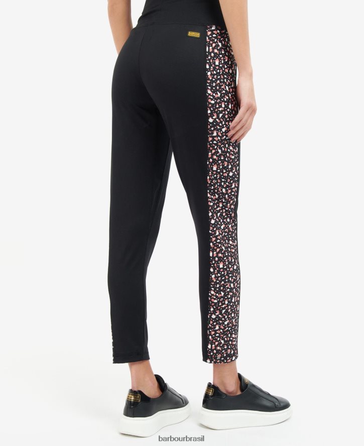 roupas Barbour perneiras de pavilhão preto mulheres NH44421787