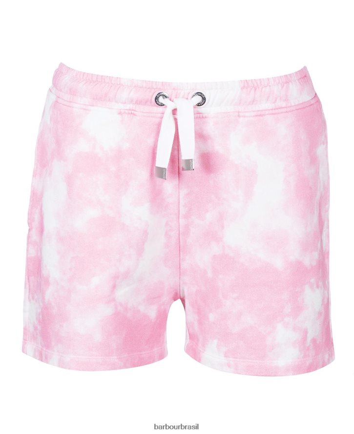 roupas Barbour short chinetti paixão rosa multi mulheres NH44421796