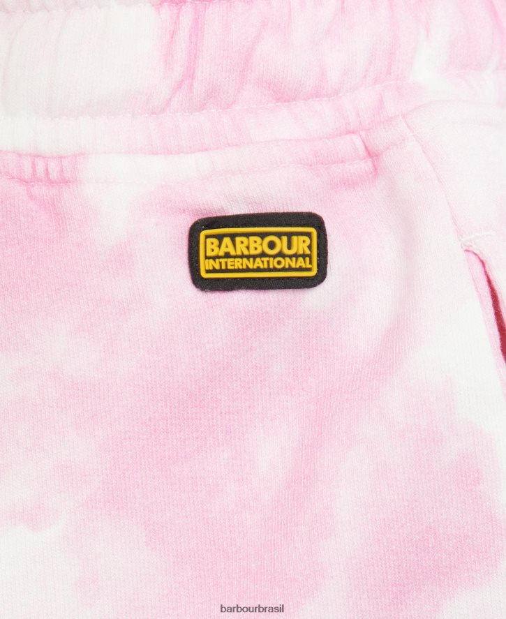 roupas Barbour short chinetti paixão rosa multi mulheres NH44421796