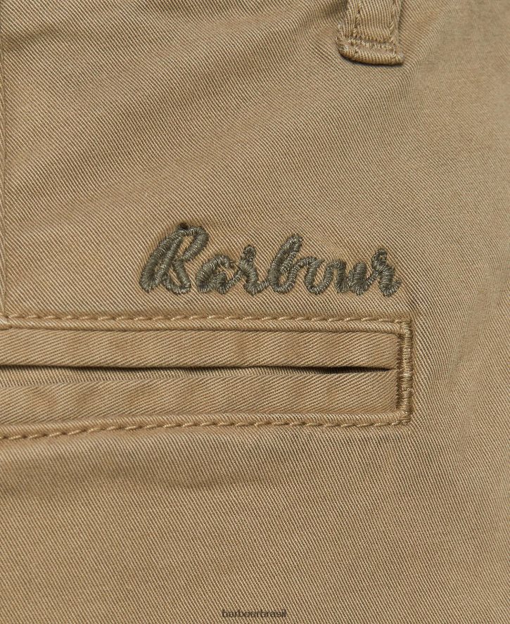 roupas Barbour short chino branco clássico mulheres NH44421764