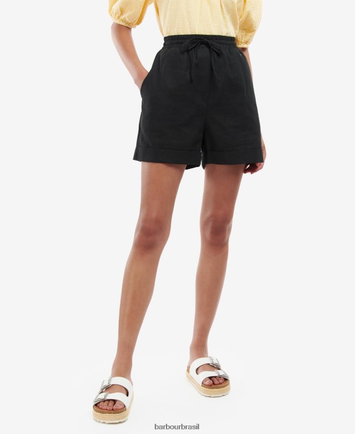 roupas Barbour shorts Elsden Soro de leite coalhado mulheres NH44421789