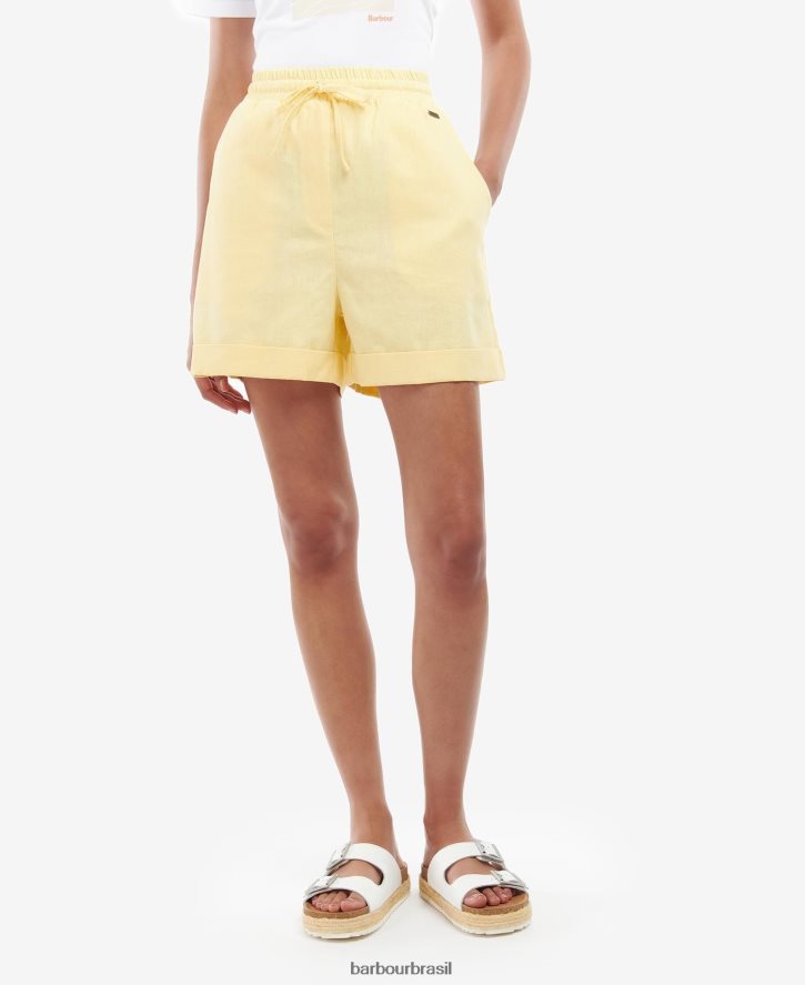 roupas Barbour shorts Elsden Soro de leite coalhado mulheres NH44421803