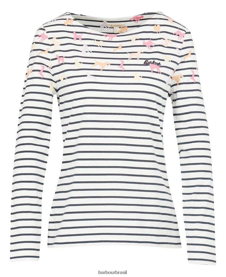 roupas Barbour blusa estampada bradley impressão em nuvem mulheres NH44421738