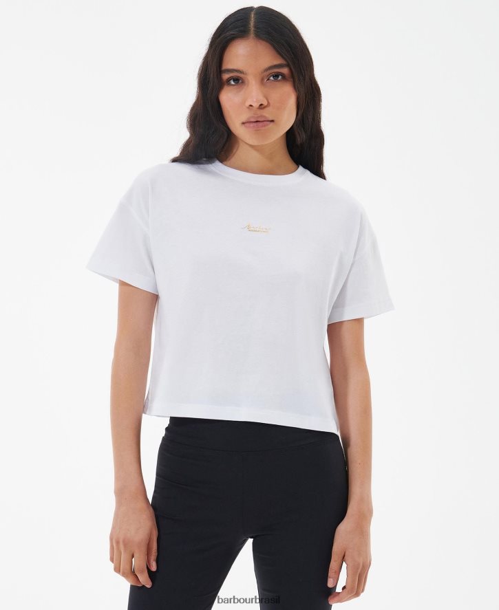 roupas Barbour camiseta Halton Rosa suave mulheres NH44421713
