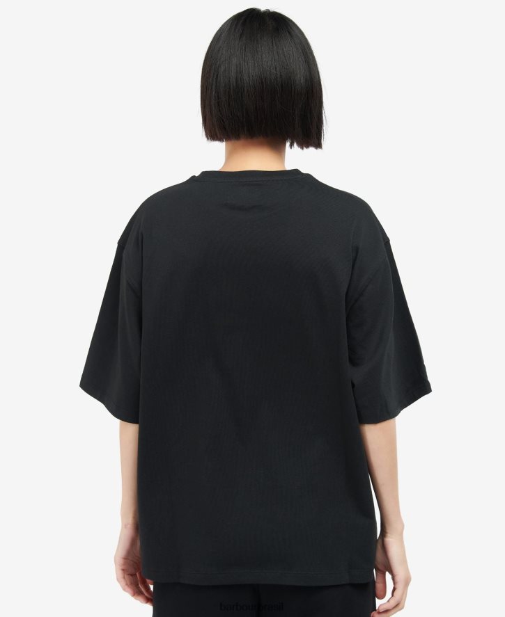 roupas Barbour camiseta do pavilhão branco óptico mulheres NH44421720