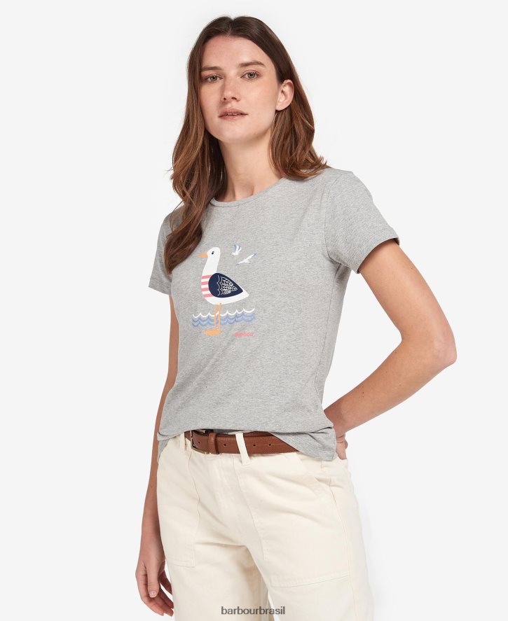 roupas Barbour camiseta merseyside marinho clássico mulheres NH44421686