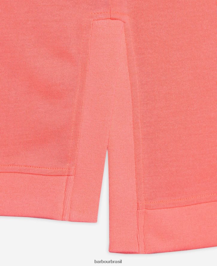 roupas Barbour camiseta sanderson coral atômico mulheres NH44421687