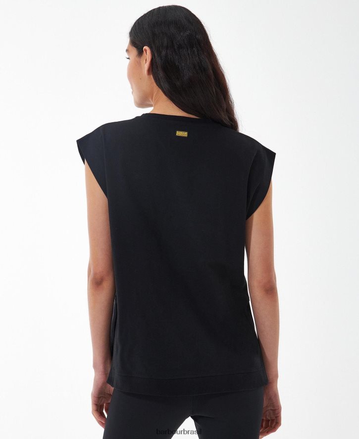 roupas Barbour camiseta sanderson coral atômico mulheres NH44421707