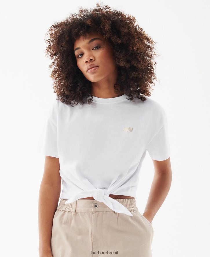 roupas Barbour camiseta soules verão preto mulheres NH44421651