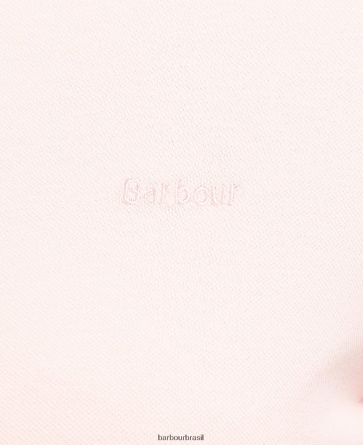 roupas Barbour portas para baixo topo xadrez rosa/índigo mulheres NH44421746