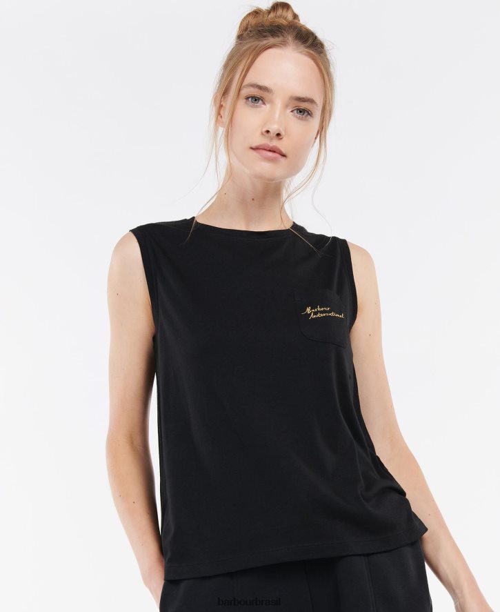 roupas Barbour top de banho branco mulheres NH44421716