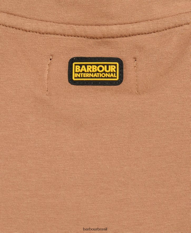 roupas Barbour top kasuki com meio zíper preto clássico mulheres NH44421702