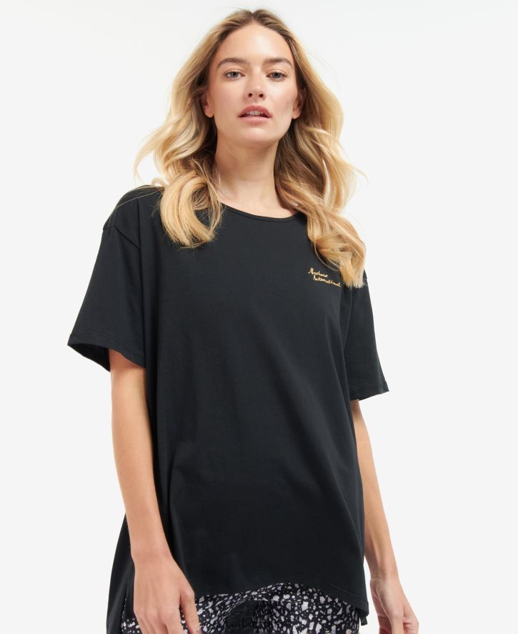 roupas Barbour top roland preto clássico mulheres NH44421722