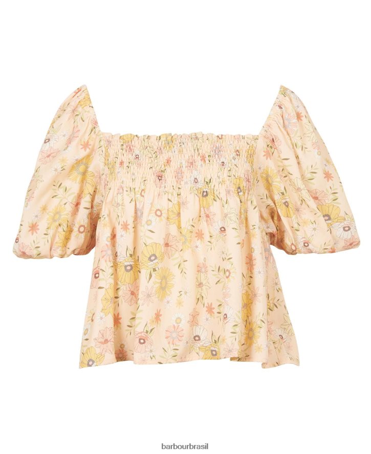 roupas Barbour topo coralino luz múltipla mulheres NH44421616