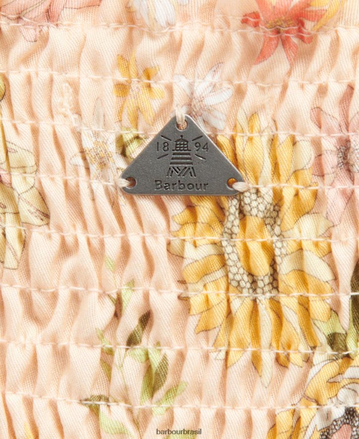 roupas Barbour topo coralino luz múltipla mulheres NH44421616