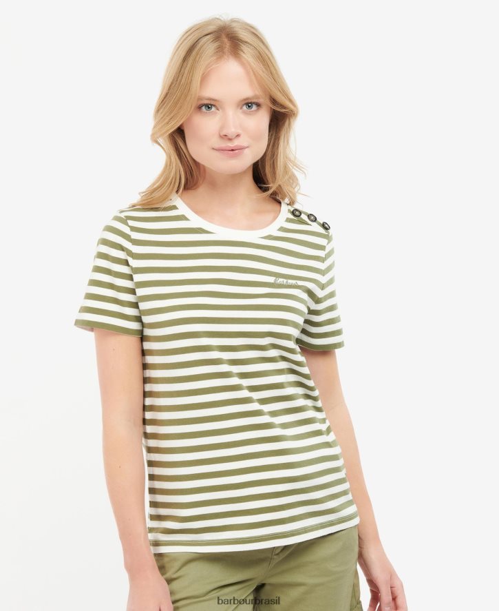 roupas Barbour topo da balsa marinha mulheres NH44421671