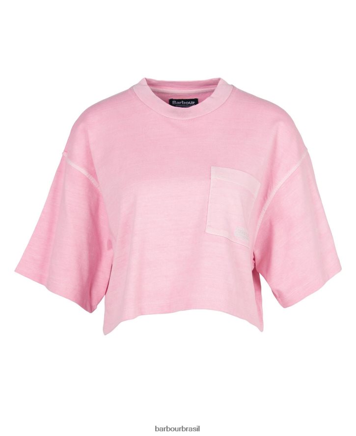 roupas Barbour topo de galica paixão rosa mulheres NH44421730
