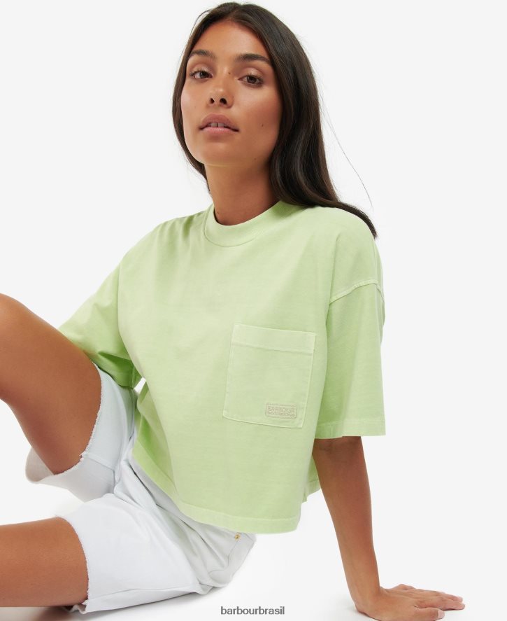 roupas Barbour topo de galica paixão rosa mulheres NH44421735