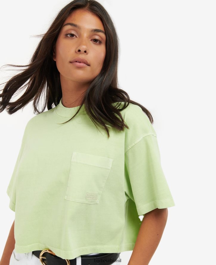 roupas Barbour topo de galica paixão rosa mulheres NH44421735