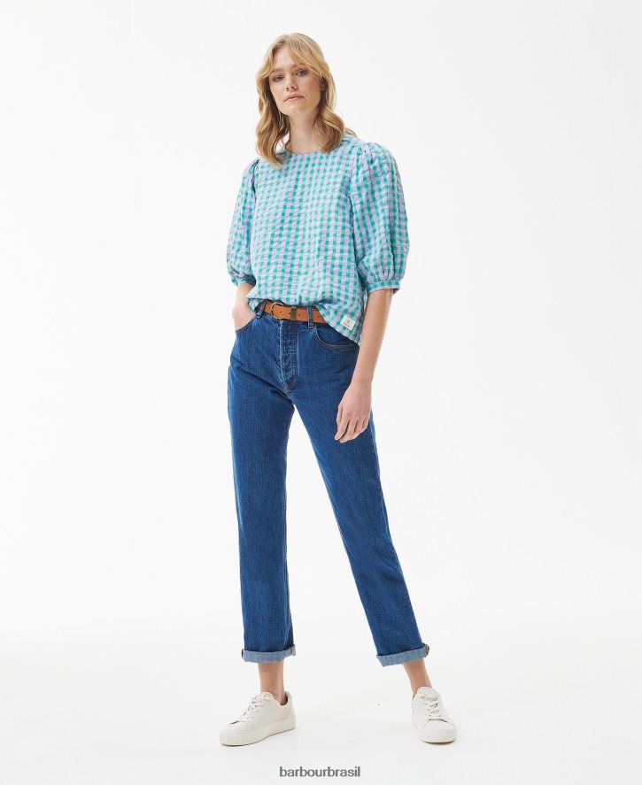 roupas Barbour topo de gerânio clássico multi mulheres NH44421610