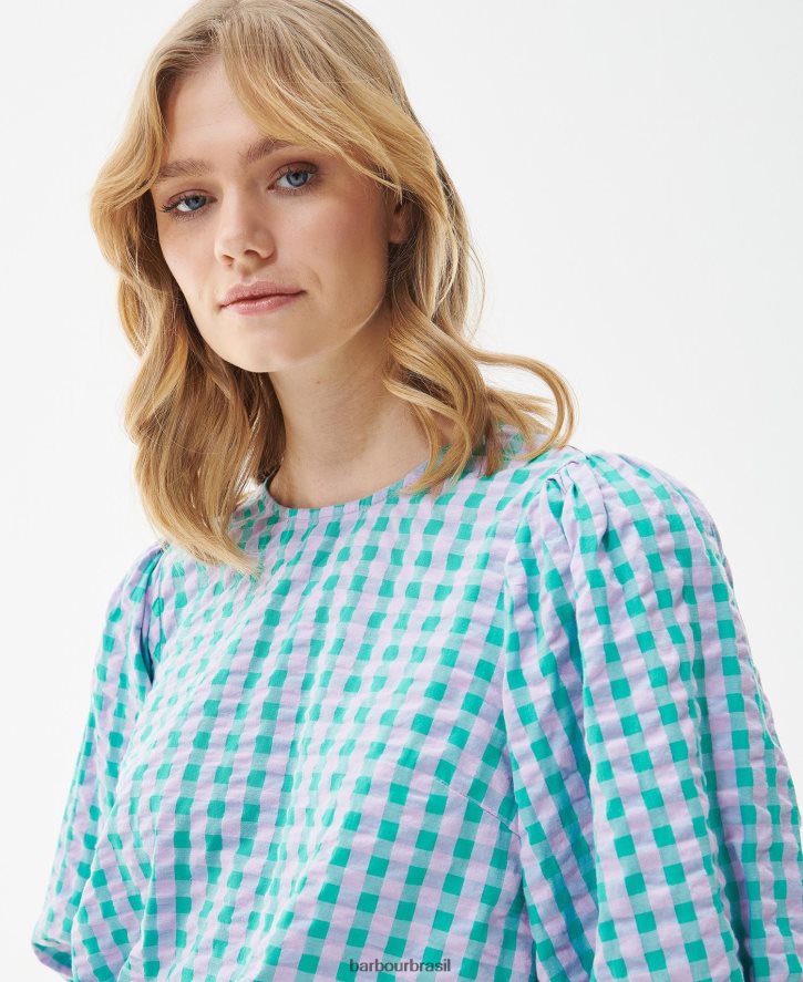 roupas Barbour topo de gerânio clássico multi mulheres NH44421610