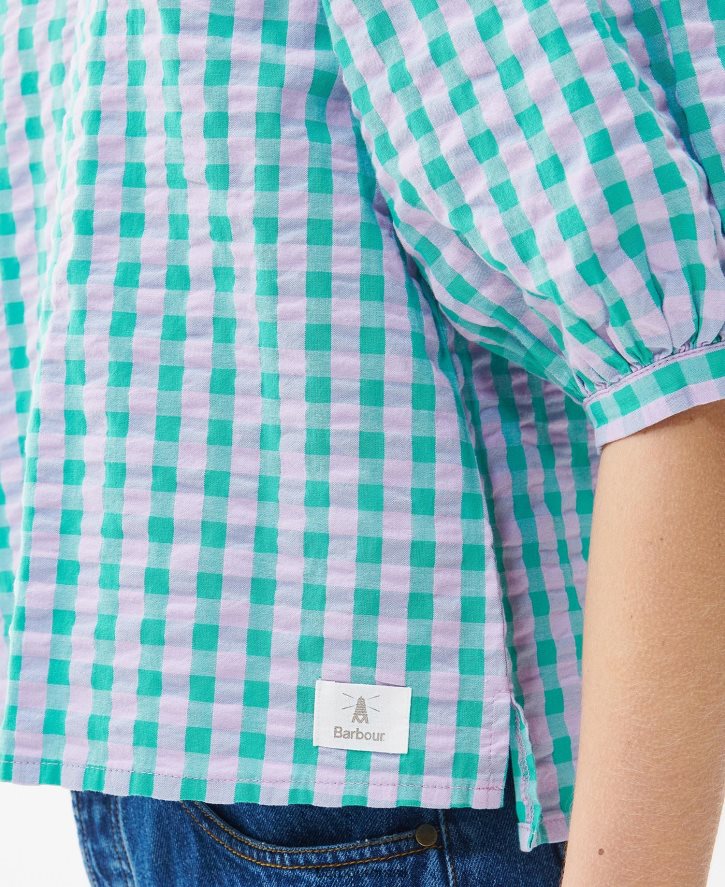 roupas Barbour topo de gerânio clássico multi mulheres NH44421610