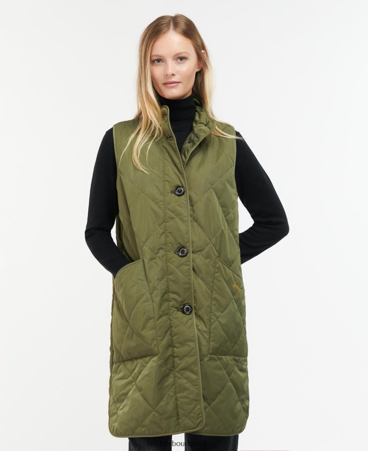 roupas Barbour Dumfries gilet preto/antigo mulheres NH44421578