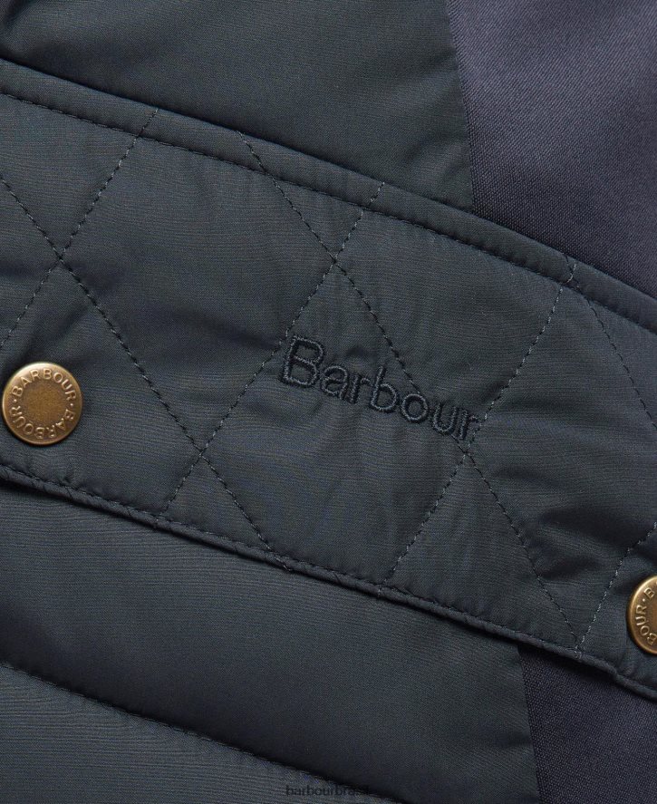 roupas Barbour colete de cavalaria esticado areia clara/areia clara marga mulheres NH44421543