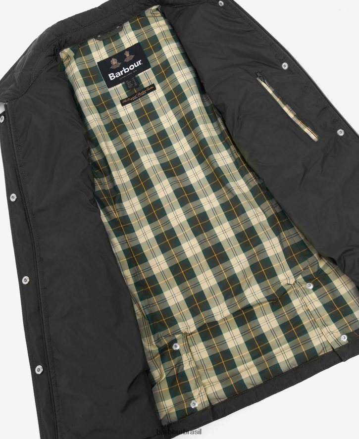 roupas Barbour colete de defesa com cinto areia clara/vestido mulheres NH44421553