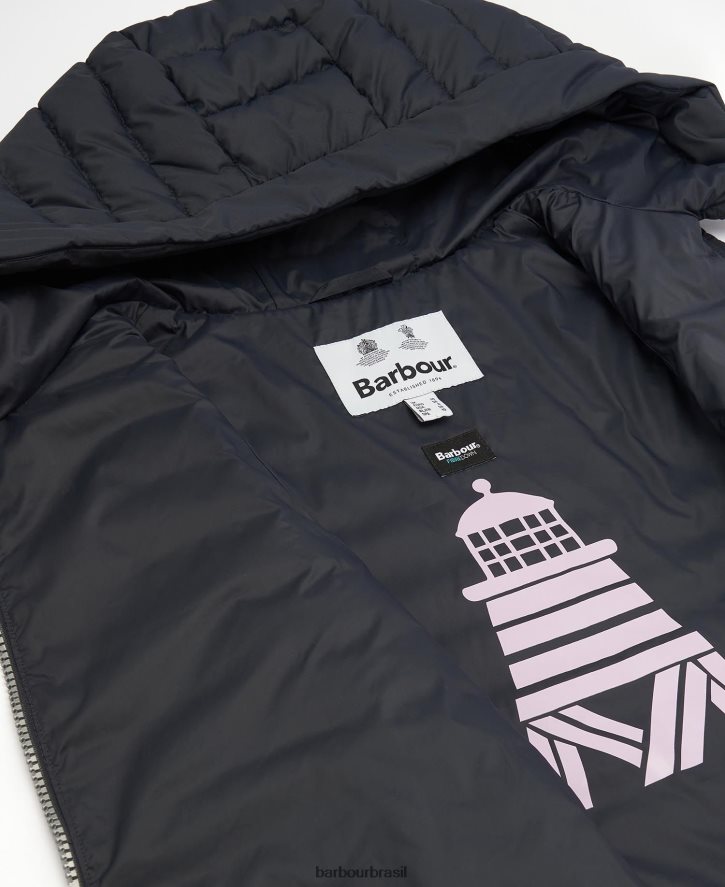 roupas Barbour colete olho de boi rosa meadowsweet mulheres NH44421548